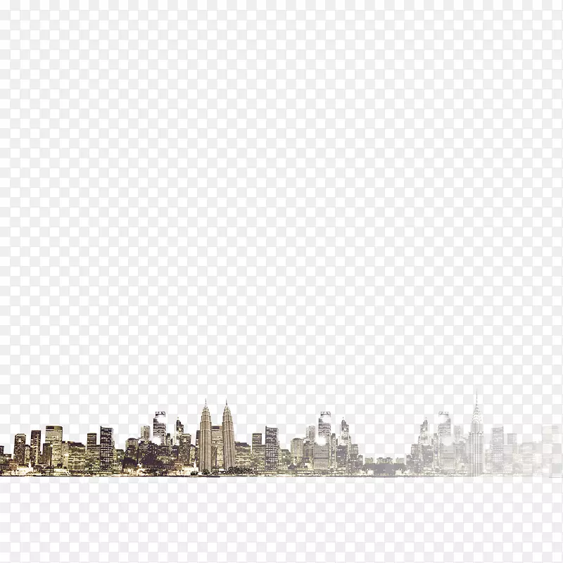 白色黑色图案-城市