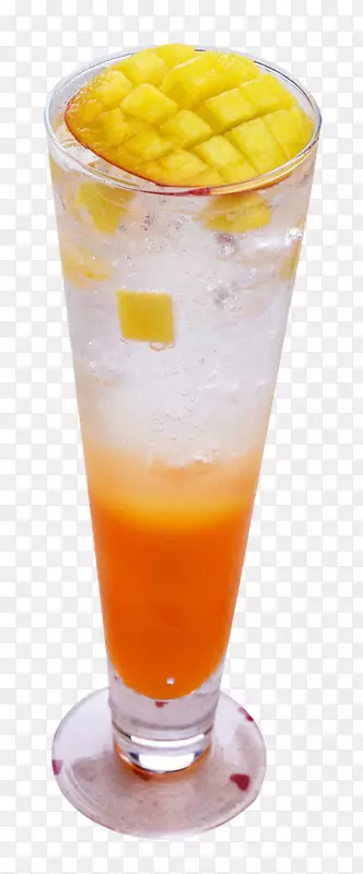 橙汁饮料模糊肚脐哈维·沃班格橙汁茶芒果泡泡水