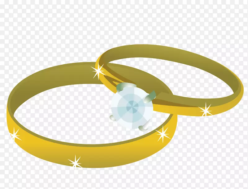 婚礼邀请函结婚戒指剪贴画钻石戒指材料