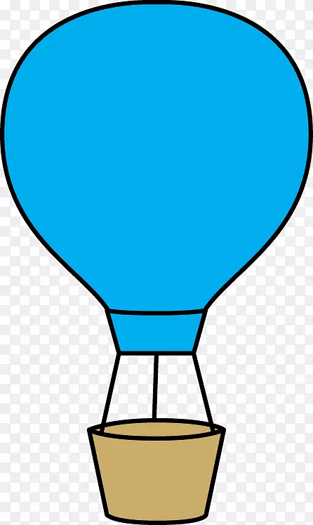 热气球博客免费内容剪辑艺术-蓝色气球