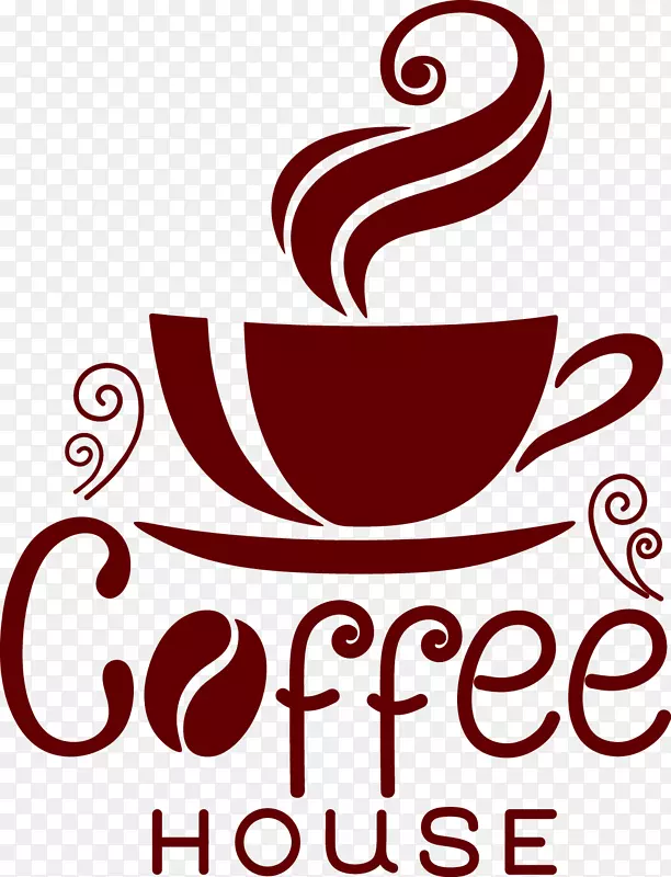 咖啡杯咖啡厅贴纸.咖啡品种形状