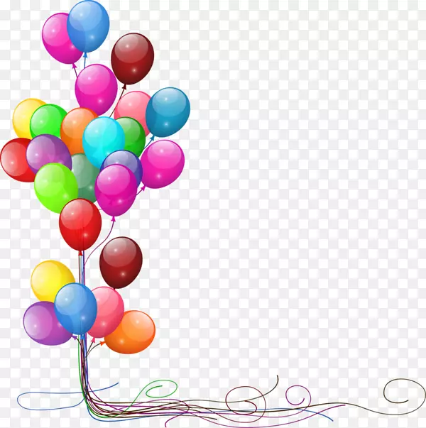气球生日-彩色气球
