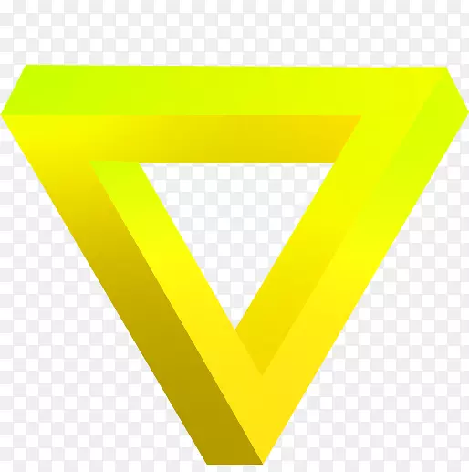 黄色三角形-黄色简单三角形装饰图案