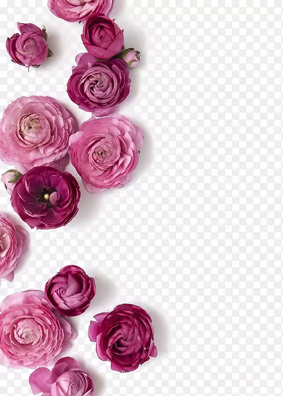 粉红色花朵婚礼花束紫色花
