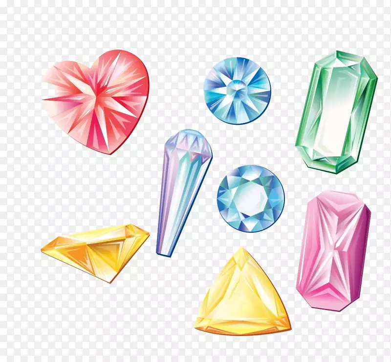 钻石设计师剪贴画-钻石图案