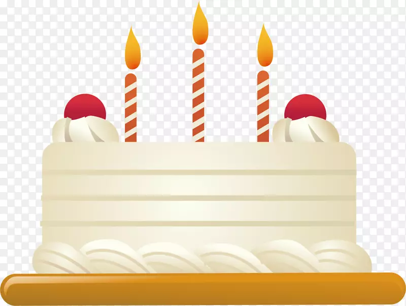生日蛋糕托奶油蛋糕装饰-蜡烛PNG载体材料