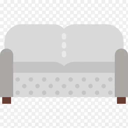 家具沙发卡通-浅灰色沙发