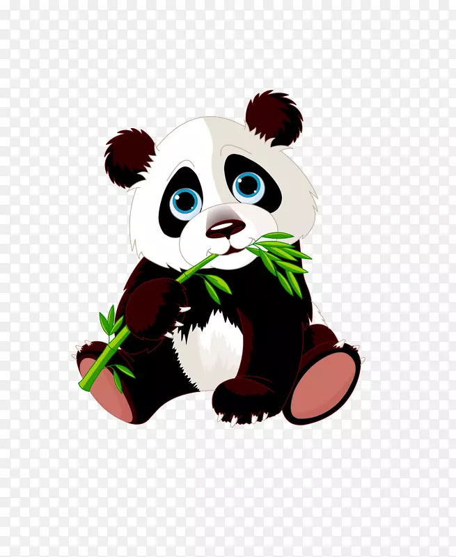 大熊猫熊红熊猫竹夹艺术-熊猫吃竹子