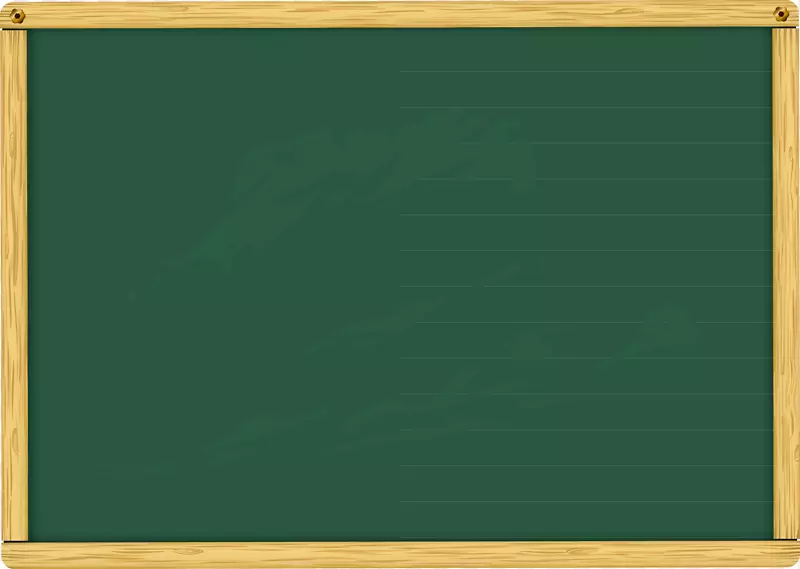 黑板绿木染色漆长方形-无字黑板教室书写元素