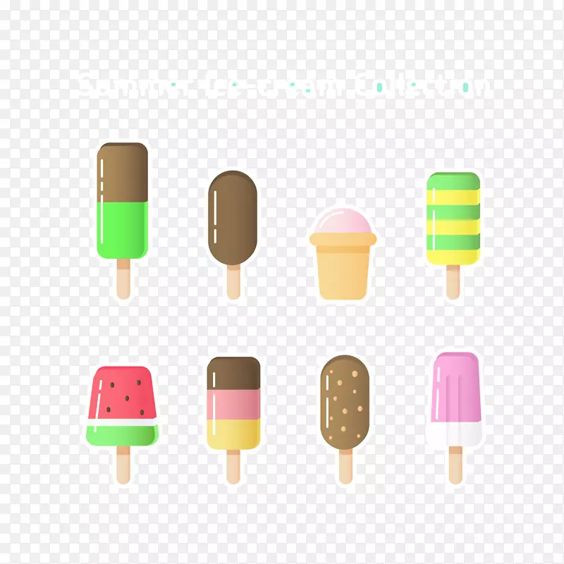 冰淇淋锥巧克力冰淇淋软饮料卡通冰淇淋