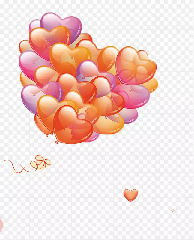 情人节浪漫照片海报爱情漂浮气球