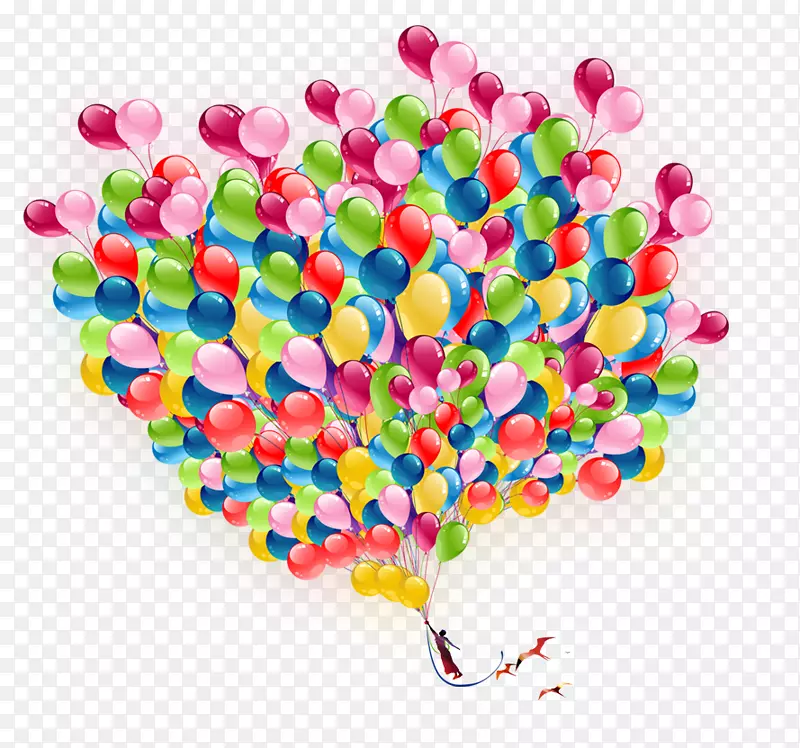 气球海报彩色气球