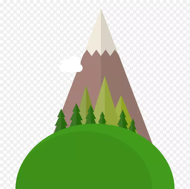 山地绿色-绿色的山丘和山林