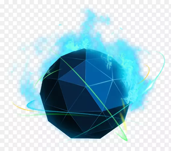 球面三维空间球多边形图形设计多边形球