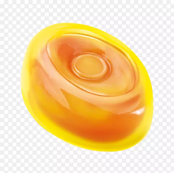 黄色椭圆形彩绘黄色糖果