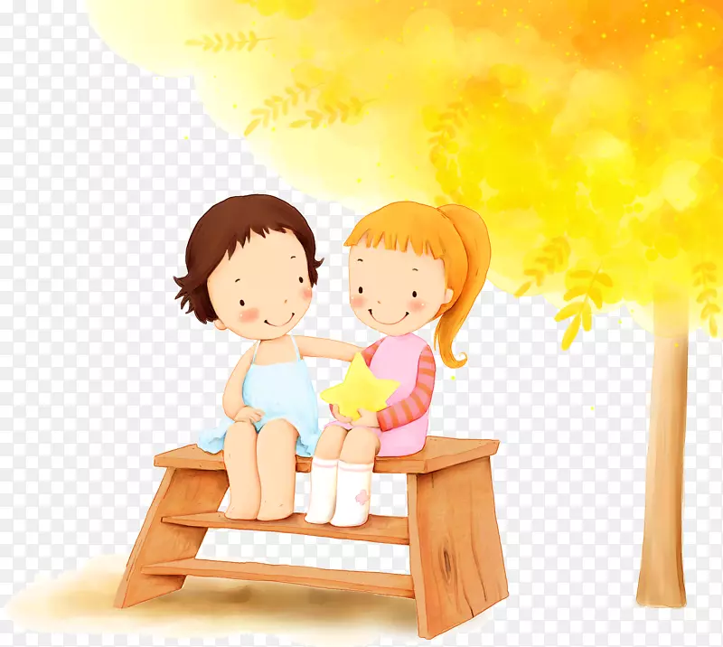 幸福阿希尔佩肯祝福周-儿童卡通木凳子