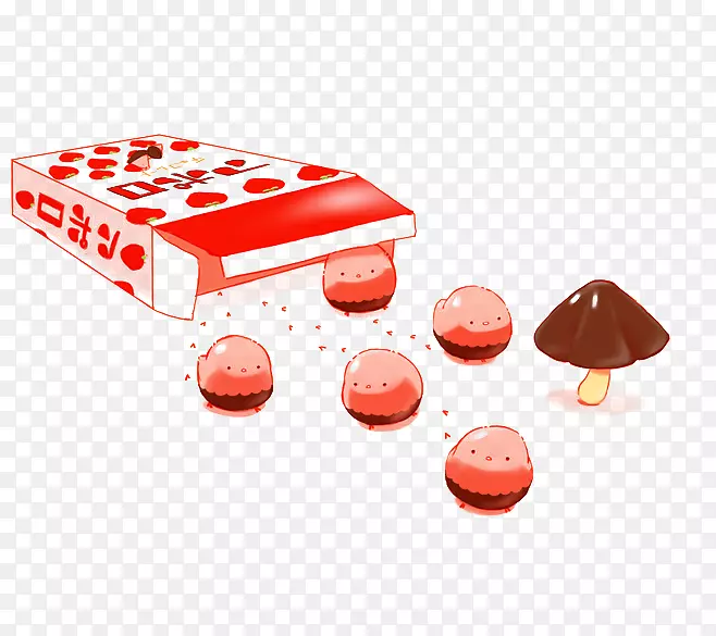 马沙拉海明胶甜点Pixiv冰糕插图-蘑菇巧克力