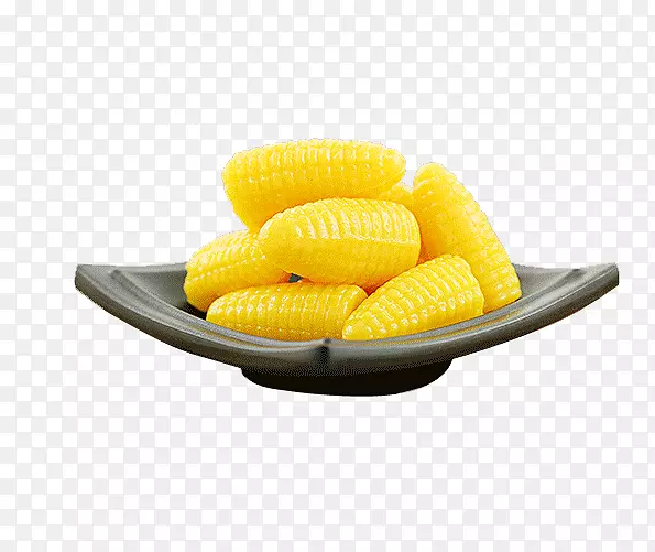 玉米芯上的玉米糖玉米爆米花玉米糖果玉米