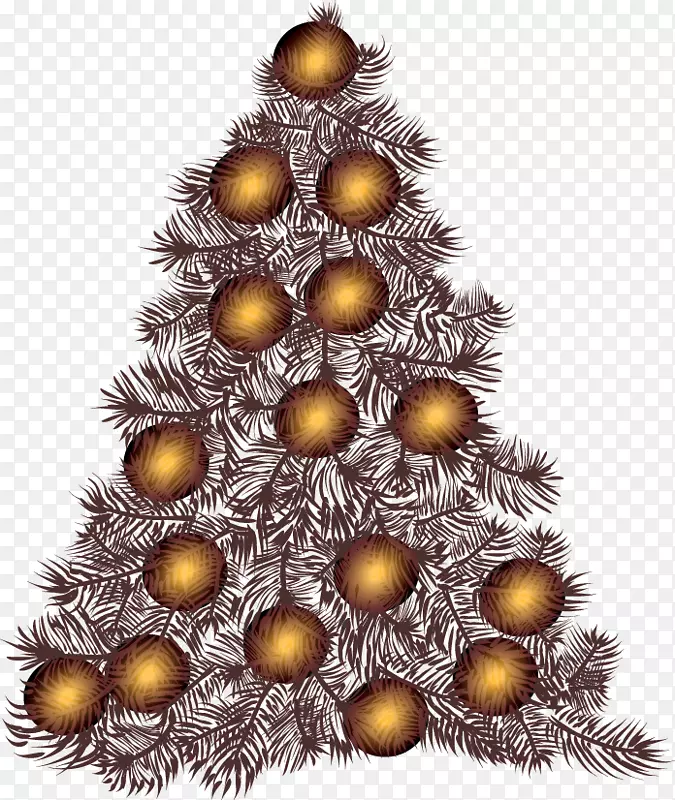 圣诞老人圣诞树抽象-圣诞树抽象装饰图案