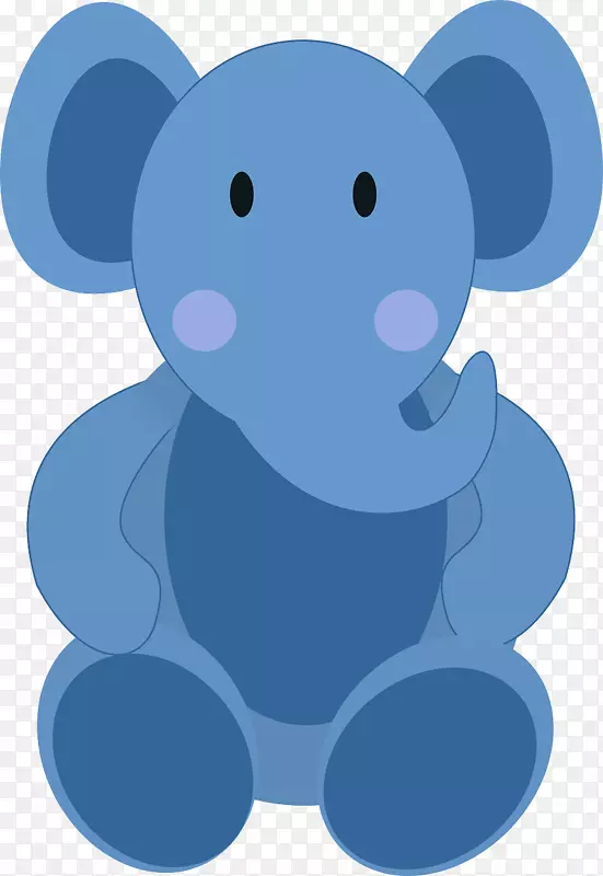 男婴剪贴画-蓝象