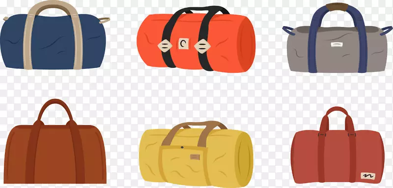 行李袋插图-准备回家的载体行李