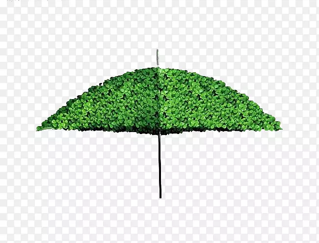 创意广告-绿色雨伞