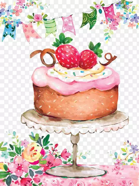 生日蛋糕草莓奶油蛋糕插图-草莓蛋糕