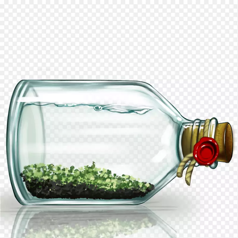 玻璃瓶透明度和半透明.绿色瓶漂瓶