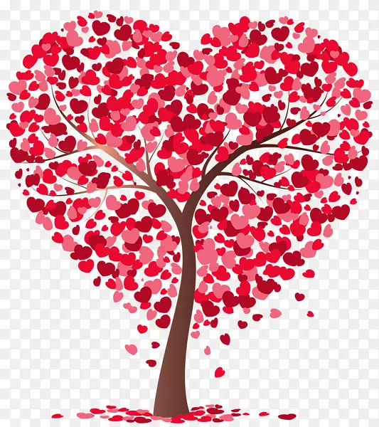 心树剪贴画-爱情之树