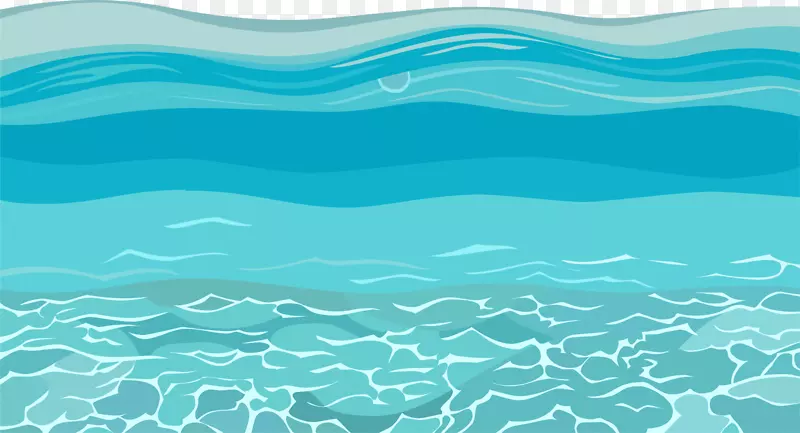 水资源海洋天空绿松石图案-蓝色鲜海