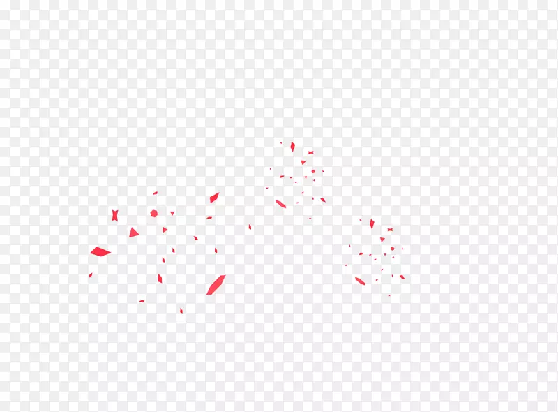 角型-红色不规则形状坠落