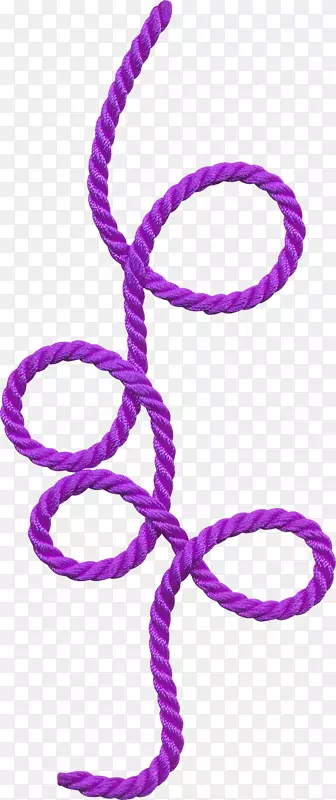 绳夹艺术.漂亮的紫色绳