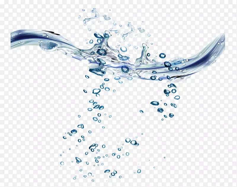 水欧式水滴和水