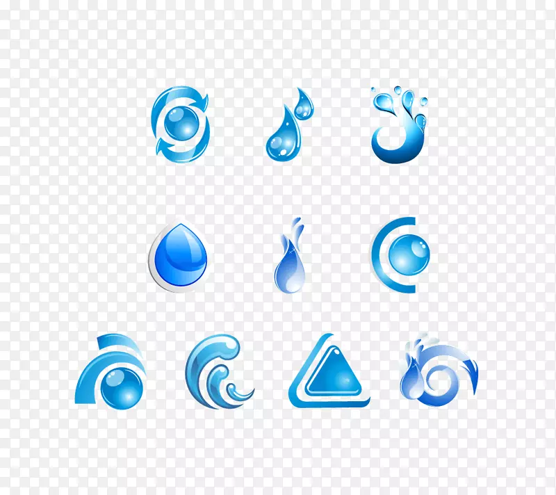 LOGO DROP创意图形设计-水滴标志