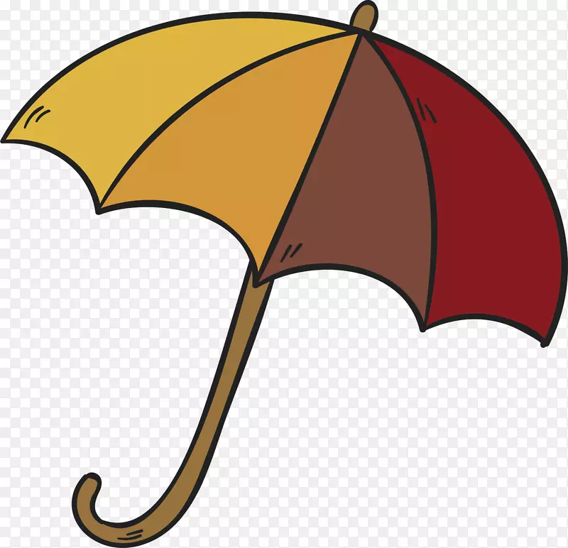 伞夹艺术手绘条纹伞