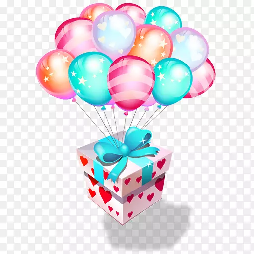 生日蛋糕礼物气球派对-气球礼物