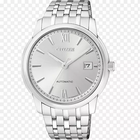 市民手表Amazon.com市民持有的自动手表-市民手表银表机械男性手表