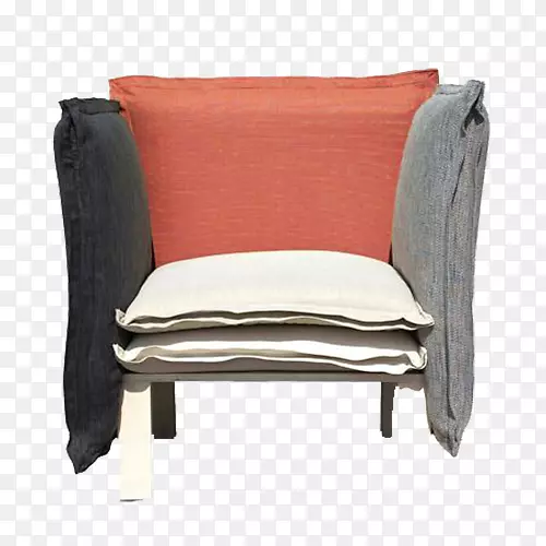 沙发翼椅垫-彩色缝制沙发