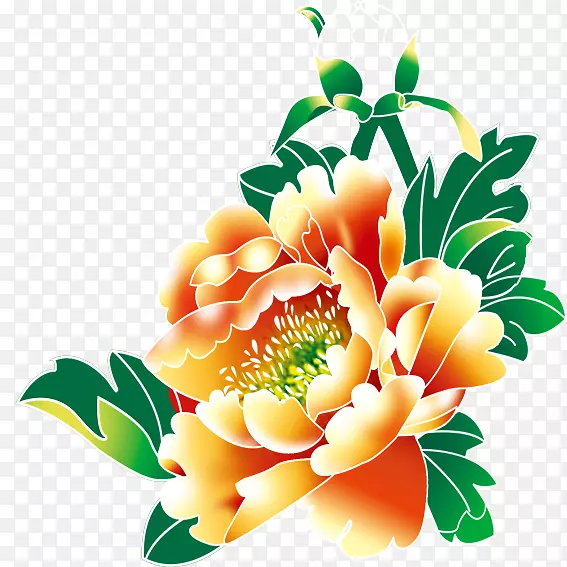 花卉牡丹设计师-手绘牡丹