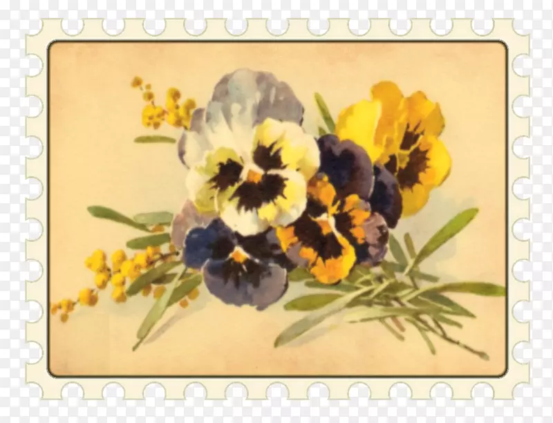 爱丽斯在仙境的冒险心后柴郡猫剪贴簿插图-油画邮票
