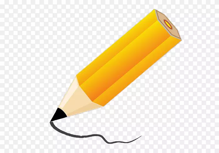黄色铅笔画-黄色铅笔