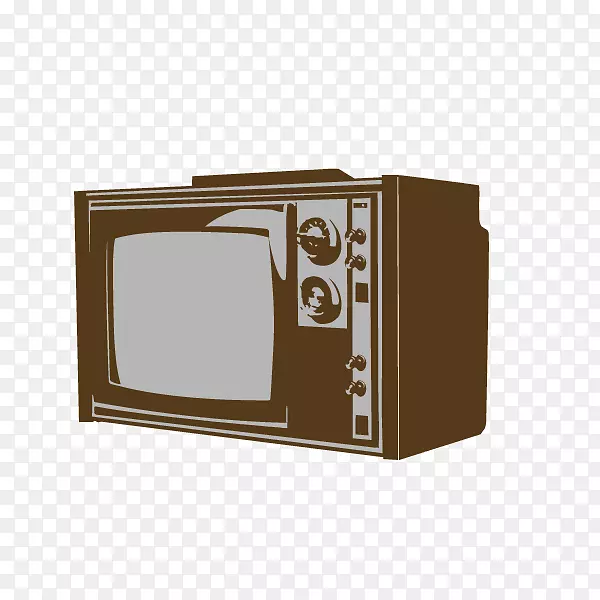 t恤家用电器电视怀旧电视机
