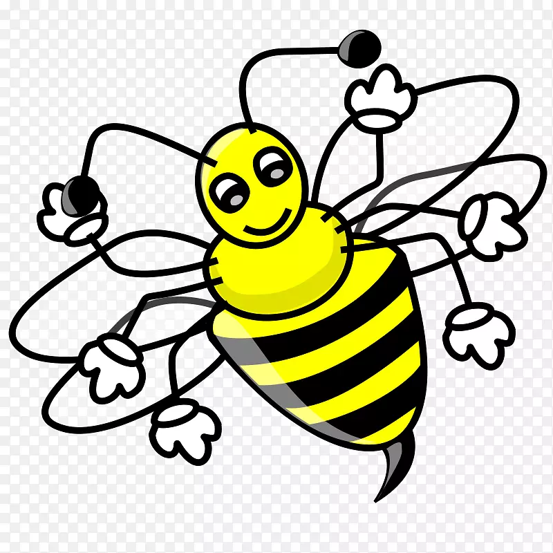 不含蜜蜂内容的大黄蜂剪贴画-黄蜂拉料免费