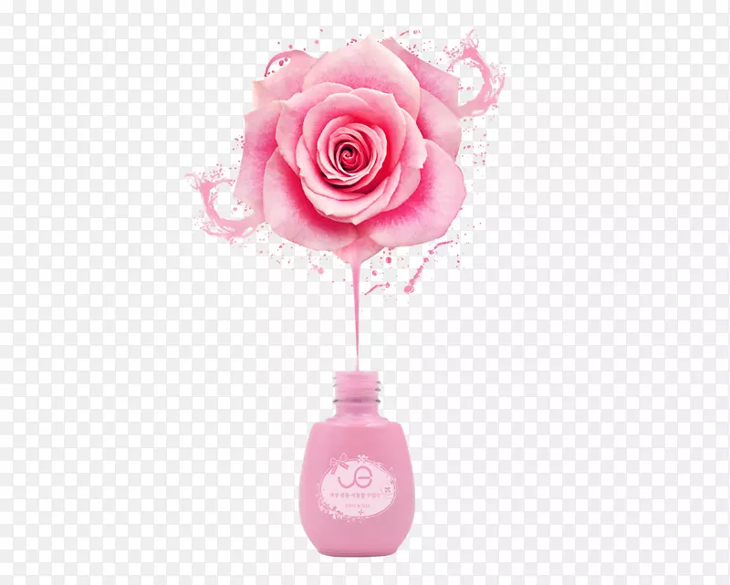 玫瑰如果(我们)下载彩色-创意指甲油海报粉红色玫瑰