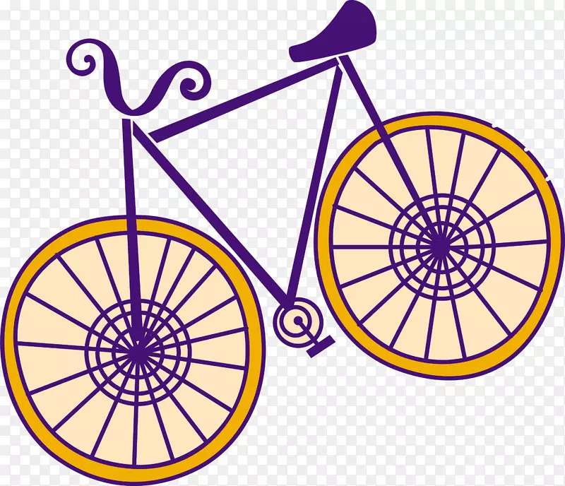 自行车车轮oz组轮辋合金轮毂手涂橙色轮胎自行车