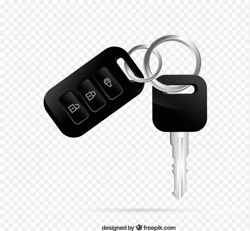 应答器车钥匙夹艺术-黑色车钥匙设计资料下载，