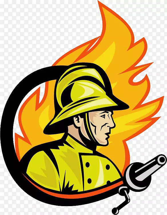 消防员消防处免费标志剪辑艺术-消防员
