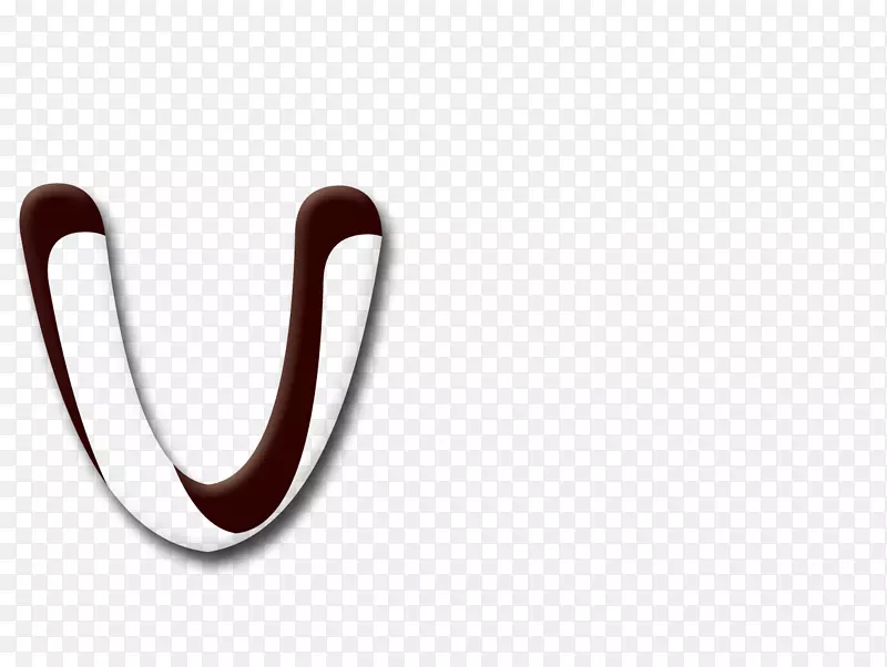 字体-奶油蛋糕字母v