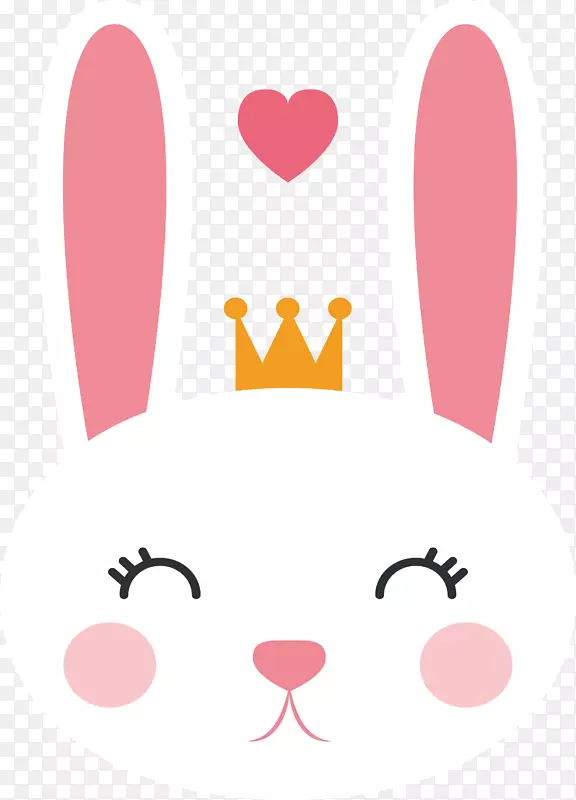 复活节兔夹艺术-爱泡泡兔