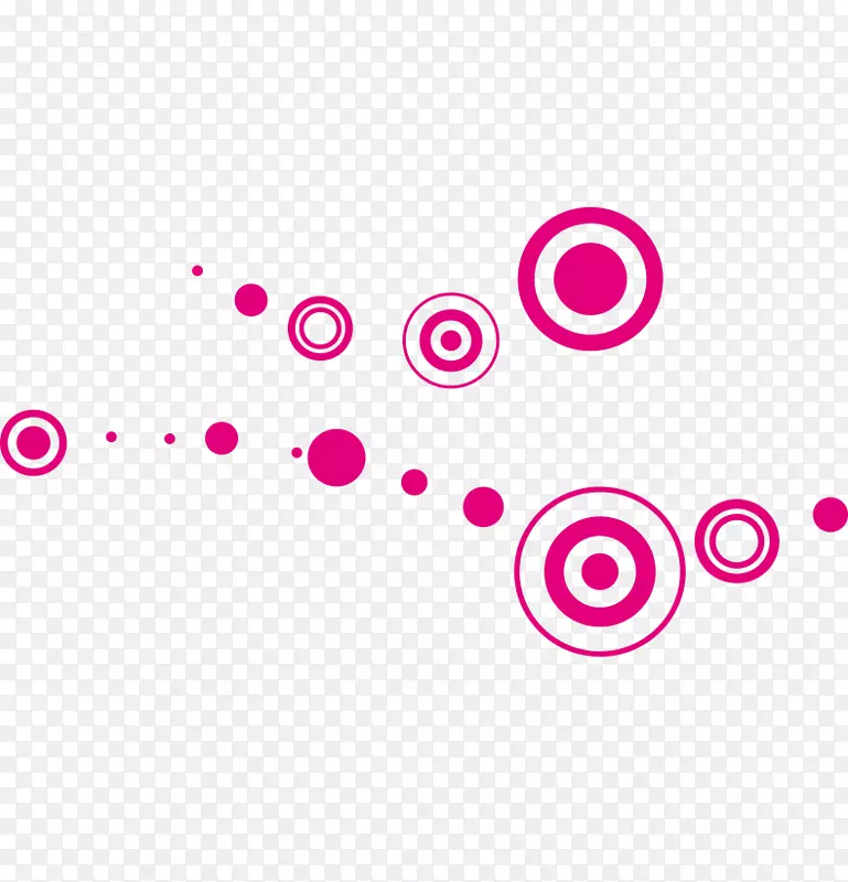 平面设计圆插图-粉红圆